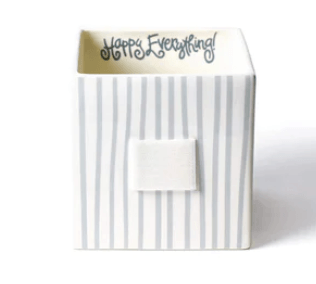 Stone Stripe Mini Nesting Cube Medium Happy Everything