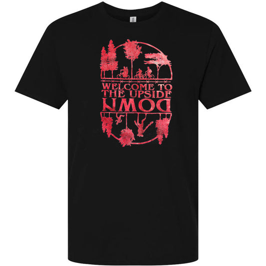 Stranger things - Upside Down Black Adult T-Shirt