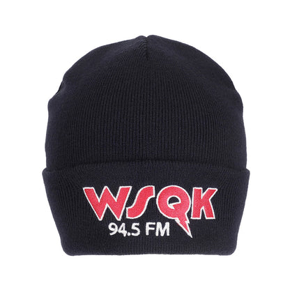 Stranger Things - WSQK Embroidery Navy Acrylic Yarn Standard Cuff Beanie
