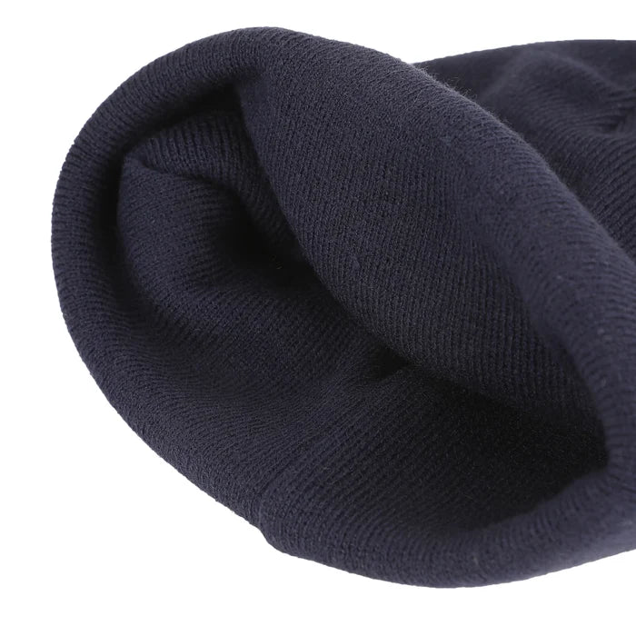 Stranger Things - WSQK Embroidery Navy Acrylic Yarn Standard Cuff Beanie