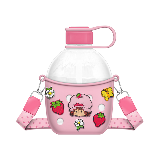 Strawberry Shortcake - 22.5oz Plastic Water Bottle w/ Charms