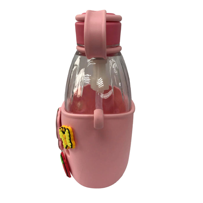 Strawberry Shortcake - 22.5oz Plastic Water Bottle w/ Charms