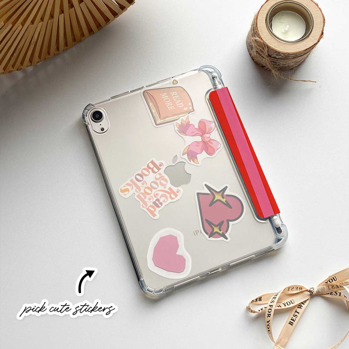 Stripe Pattern iPad Case - Red