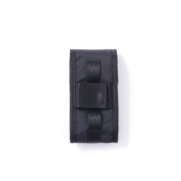 The back of the Sunglass Pouch in black
