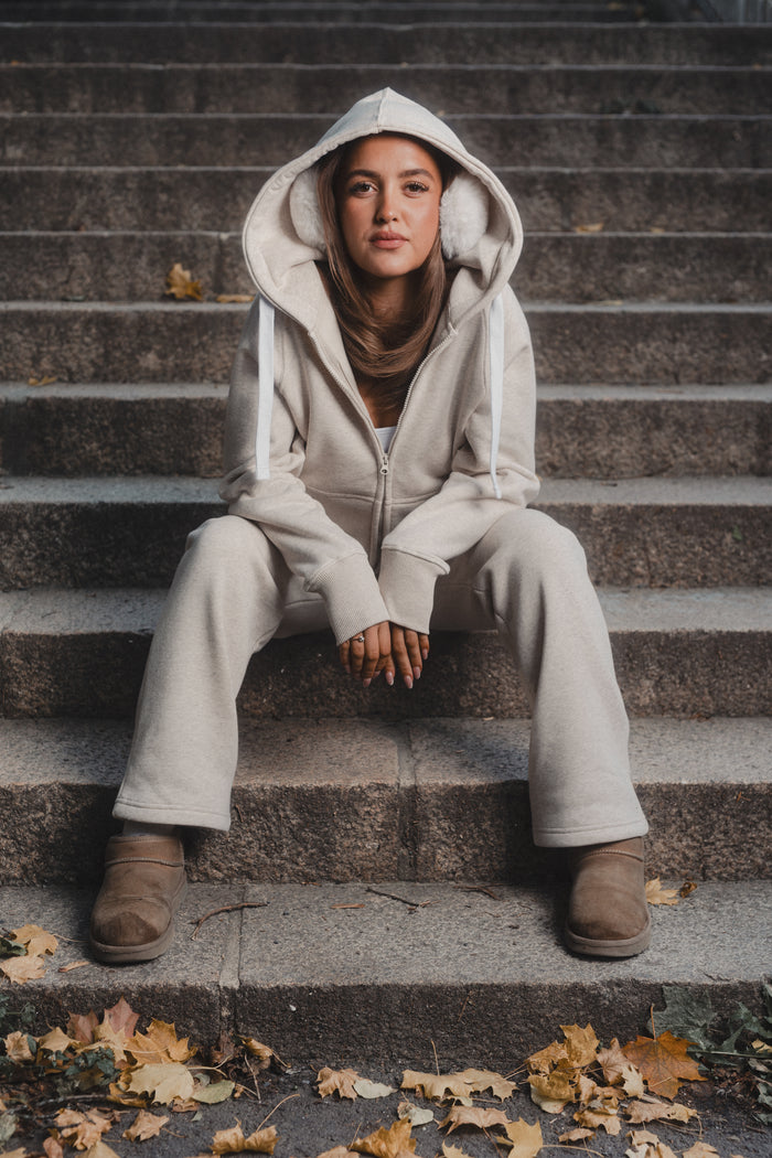 Sweatpants Girl Straight Latte melange
