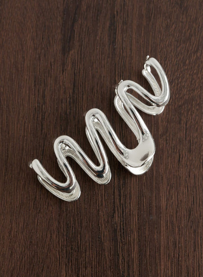 Silver Swirl Hair Claw