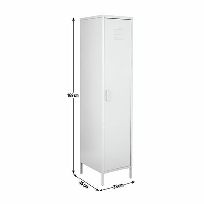 Tall 1 Door 4 Shelf Locker - Mustard | Vibrant Color Accent