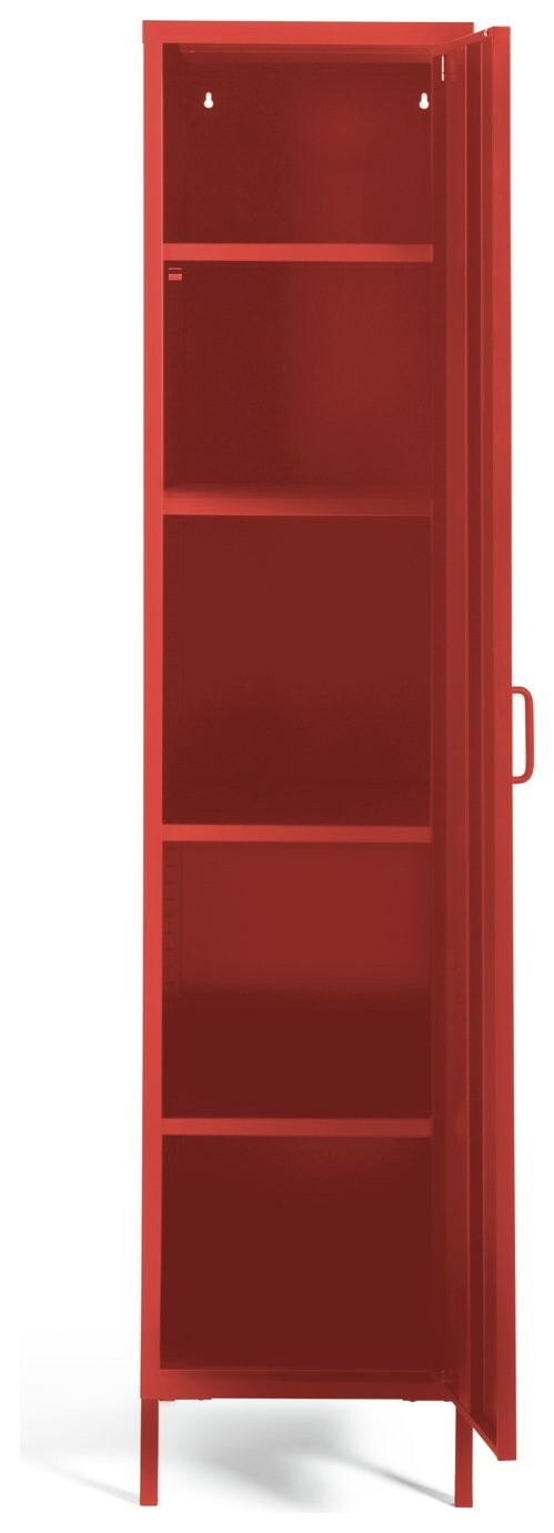Habitat Tall 1 Door 4 Shelf Locker - Red ( B Grade 47567 )