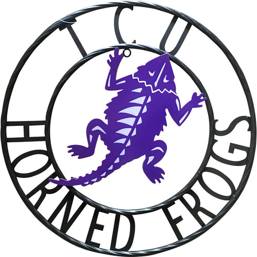 TCU Horned Frogs Wrought Iron Wall Decor