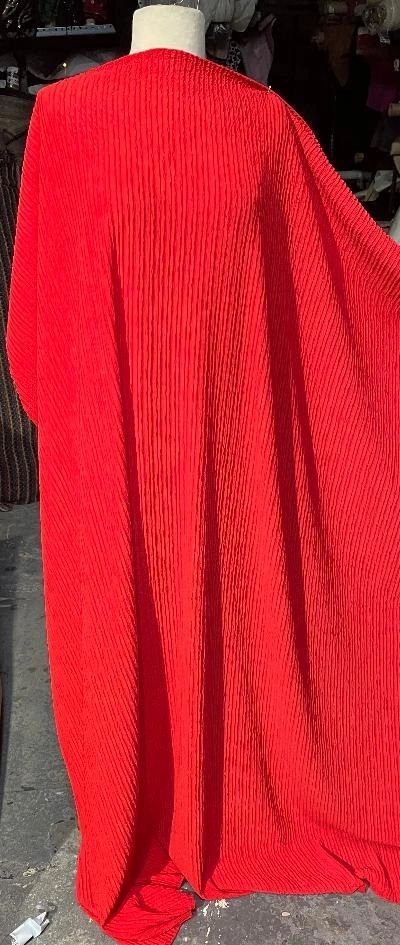 Textured Poly Jersey - Red