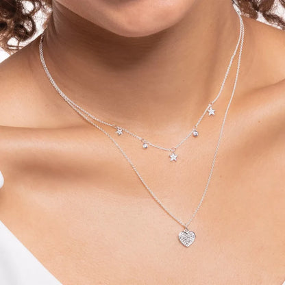 Thomas Sabo Kette Herz Pavé silber – KE2046-051-14-L45V