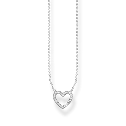 Thomas Sabo Kette Herz weiße Steine – SCKE150166