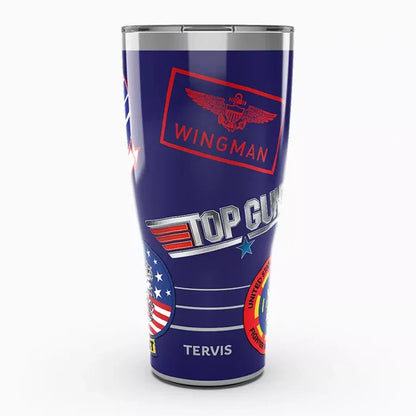 Top Gun - Patch Collage Stainless Steel with Slider Lid