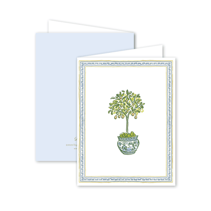 Dogwood Hill Boxed Set of 8 Cards Topiary Trimmings