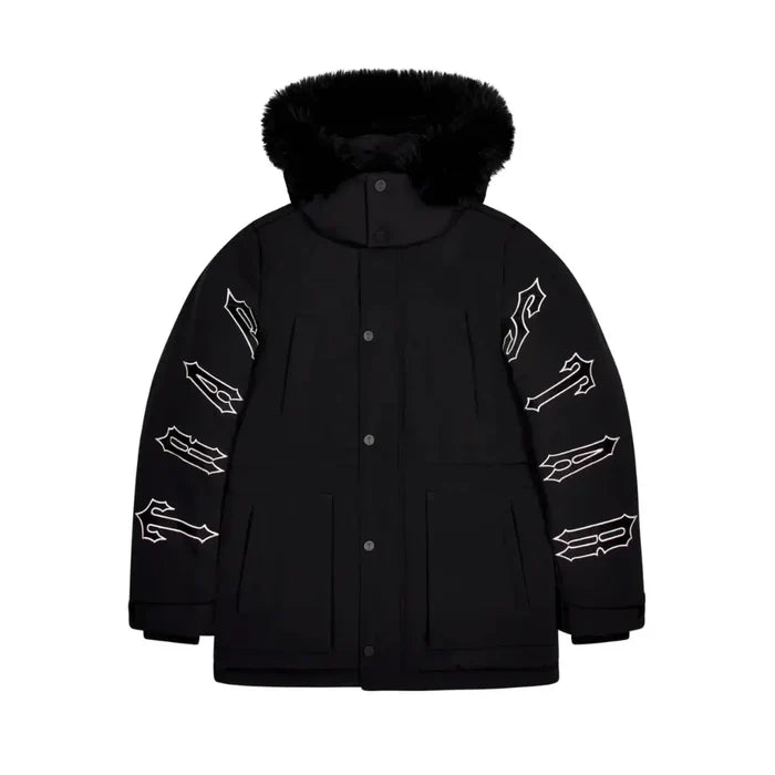 Trapstar Kurtka Zimowa Irongate Hooded Parka - Black TRAPSTAR Kurtki i bezrękawniki