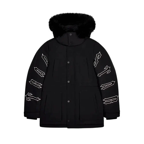 Trapstar Kurtka Zimowa Irongate Hooded Parka - Black TRAPSTAR Kurtki i bezrękawniki