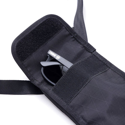 Sunglasses in the Travel Tech Pouch in black