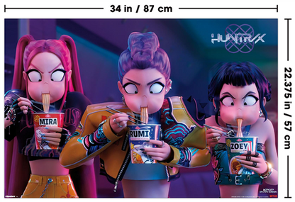 Trends International Netflix K-Pop Demon Hunters (2025) - Huntrix Noodles Wall Poster