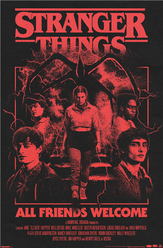 Trends International Netflix: Stranger Things Season 5 - All Friends Welcome Wall Poster