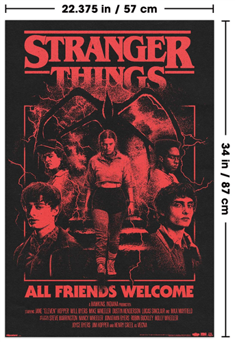 Trends International Netflix: Stranger Things Season 5 - All Friends Welcome Wall Poster