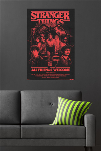 Trends International Netflix: Stranger Things Season 5 - All Friends Welcome Wall Poster