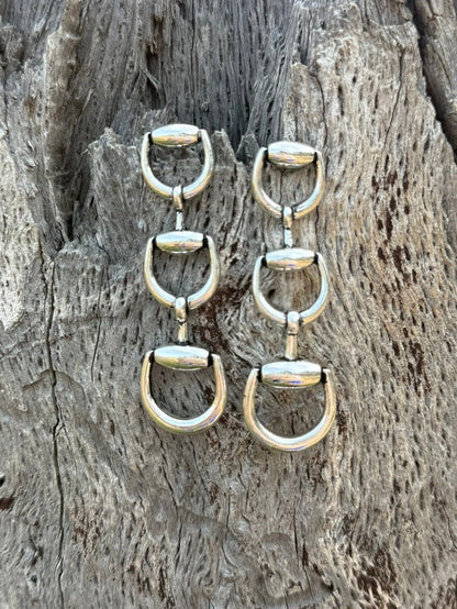 Trio Snaffle Bit Dangle Earrings