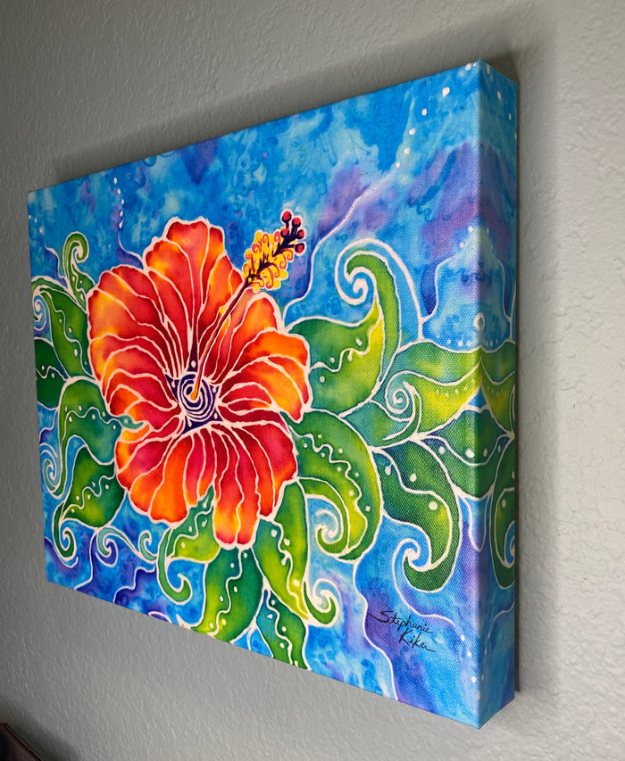 Tropical Hibiscus Canvas