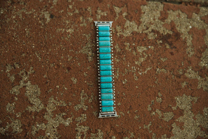 Turquoise Cluster Apple Watch Stretch Band