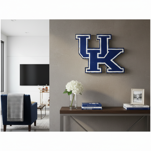 University of Kentucky UK Recycled Metal Wall Decor