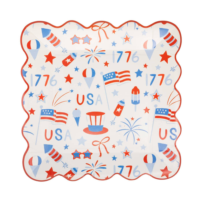 My Mind’s Eye USA Icons Paper Plate - 9"