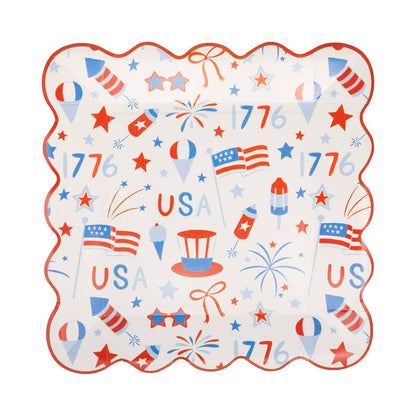 My Mind’s Eye USA Icons Paper Plate - 9"