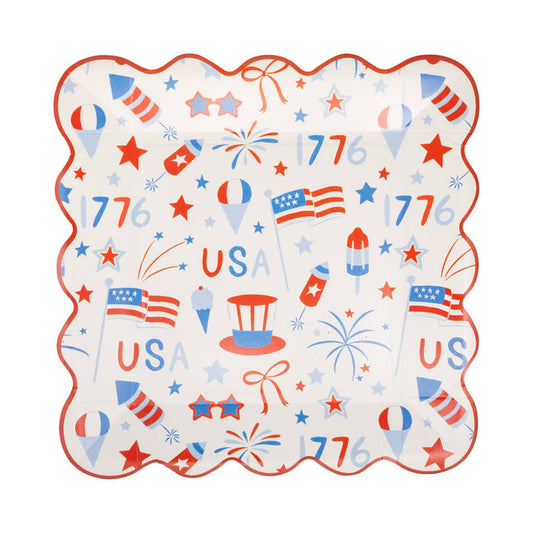 My Mind’s Eye USA Icons Paper Plate - 9"