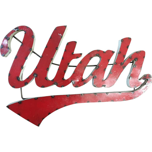 Utah Utes Recycled Metal Wall Decor