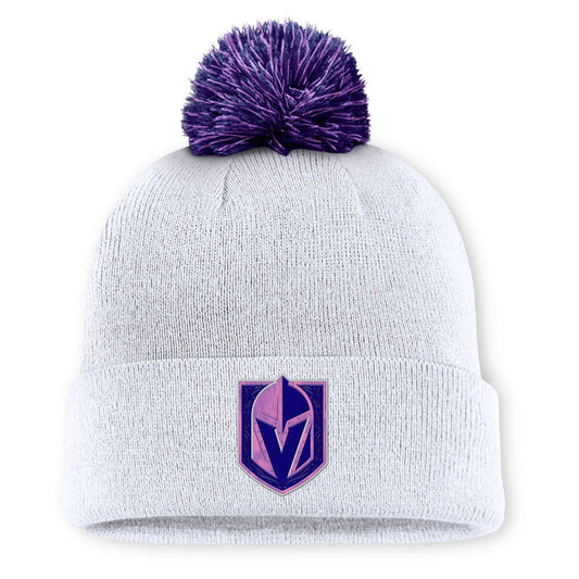 Vegas Golden Knights Authentic Pro Hockey Fights Cancer Cuffed Knit Beanie