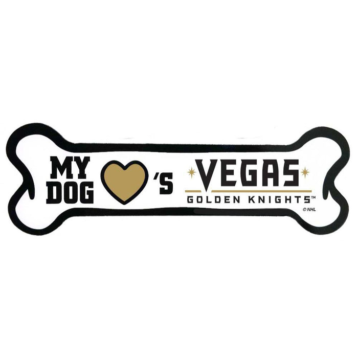 Vegas Golden Knights Dog Bone Car Magnet - Vegas Team Store