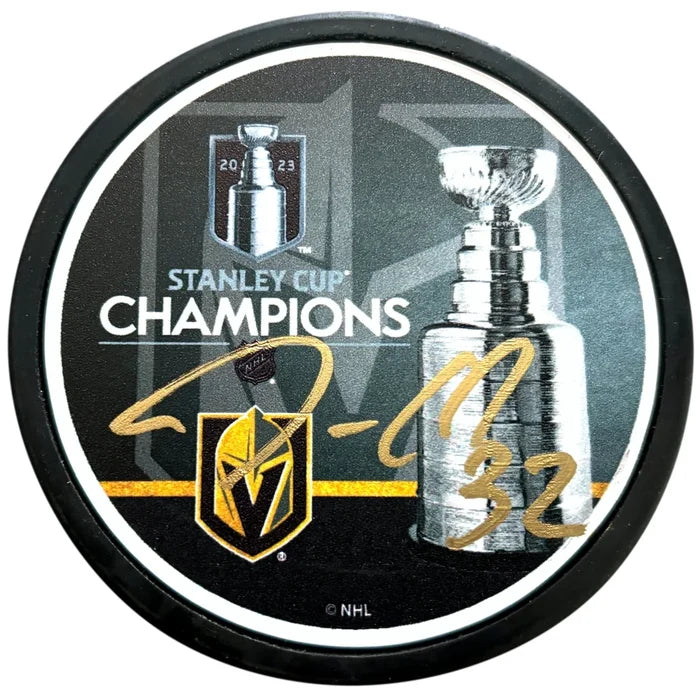 Vegas Golden Knights Jonathan Quick Autographed Stanley Cup Puck