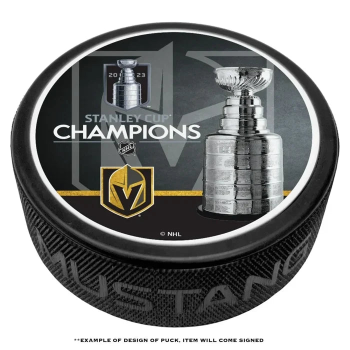 Vegas Golden Knights Jonathan Quick Autographed Stanley Cup Puck