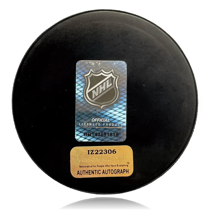 Vegas Golden Knights Logan Thompson Autographed Stanley Cup Puck