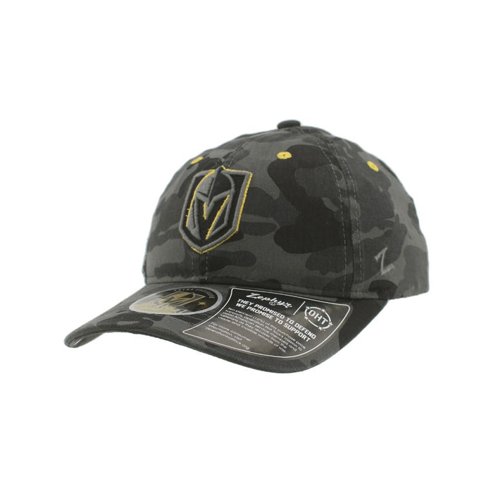 Vegas Golden Knights Military Appreciation Washed Camo Cap