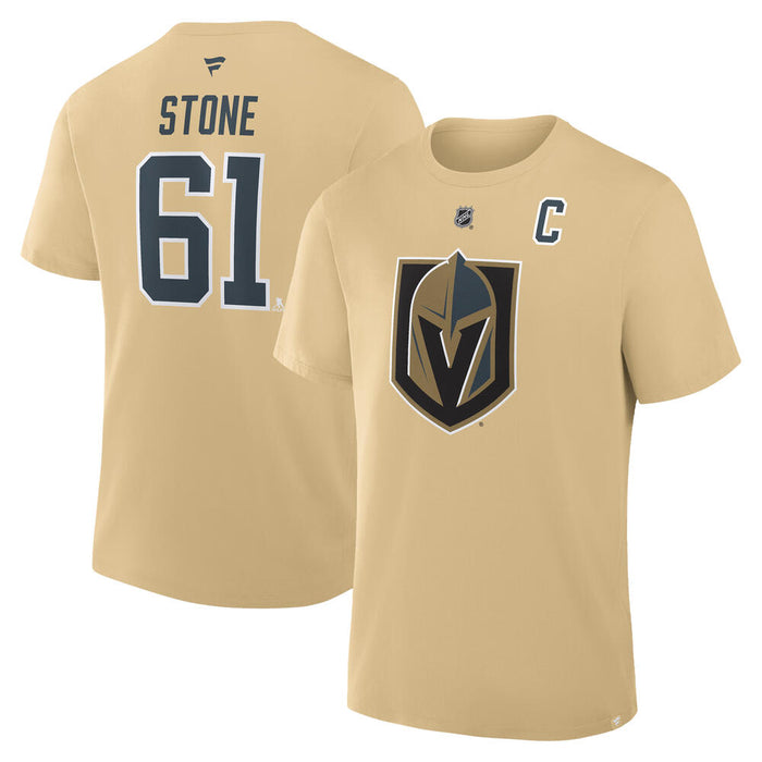 Vegas Golden Knights Stone Authentic Stack Name & Number tee - Vegas Team Store