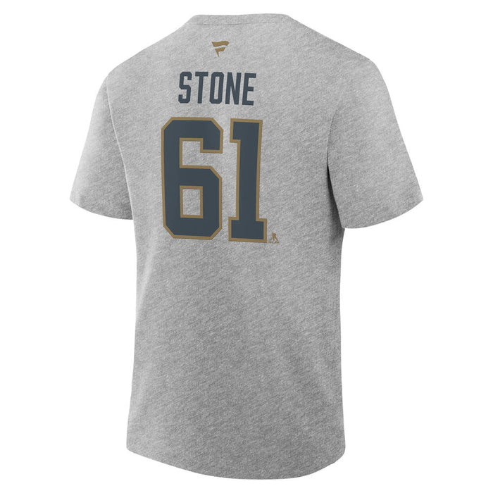 Vegas Golden Knights Stone Authentic Stack Name & Number tee - Vegas Team Store