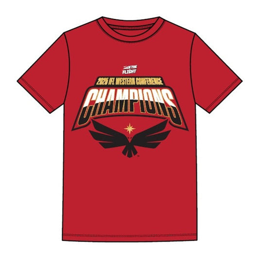 Vegas Knight Hawks 2025 IFL Western Conference Champs Tee - Vegas Team Store