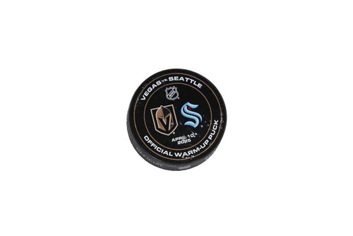 VGK vs SEA Warm-Up Puck-4/10/2025 - Vegas Team Store