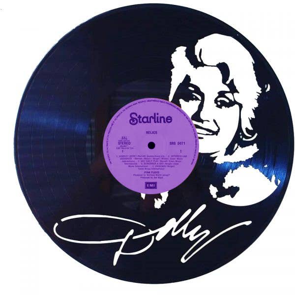 Vinyl Record Art - Dolly Parton Wall Art