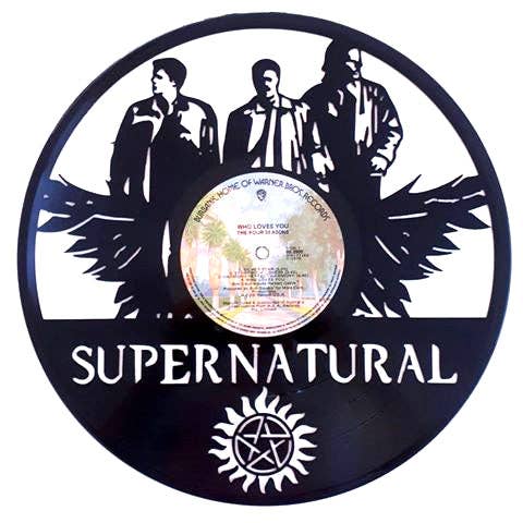 Vinyl Record Art - Supernatural Wall Art
