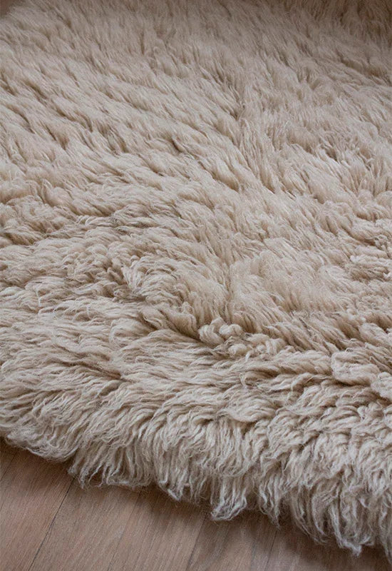 Vloerkleed Layered Shaggy Rug Oatmeal