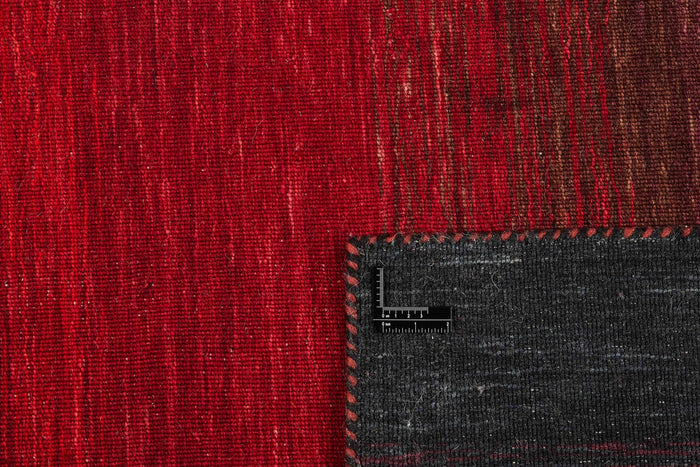 Vloerkleed MOMO Rugs Panorama Kelim Black Red