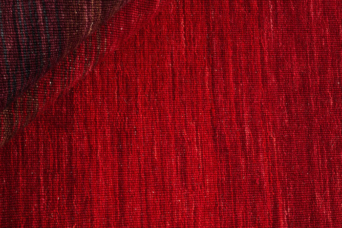 Vloerkleed MOMO Rugs Panorama Kelim Black Red