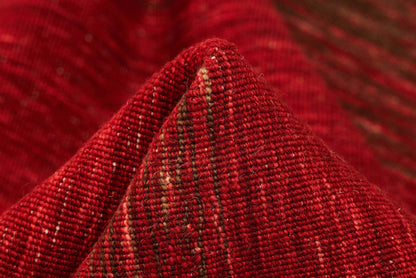 Vloerkleed MOMO Rugs Panorama Kelim Black Red