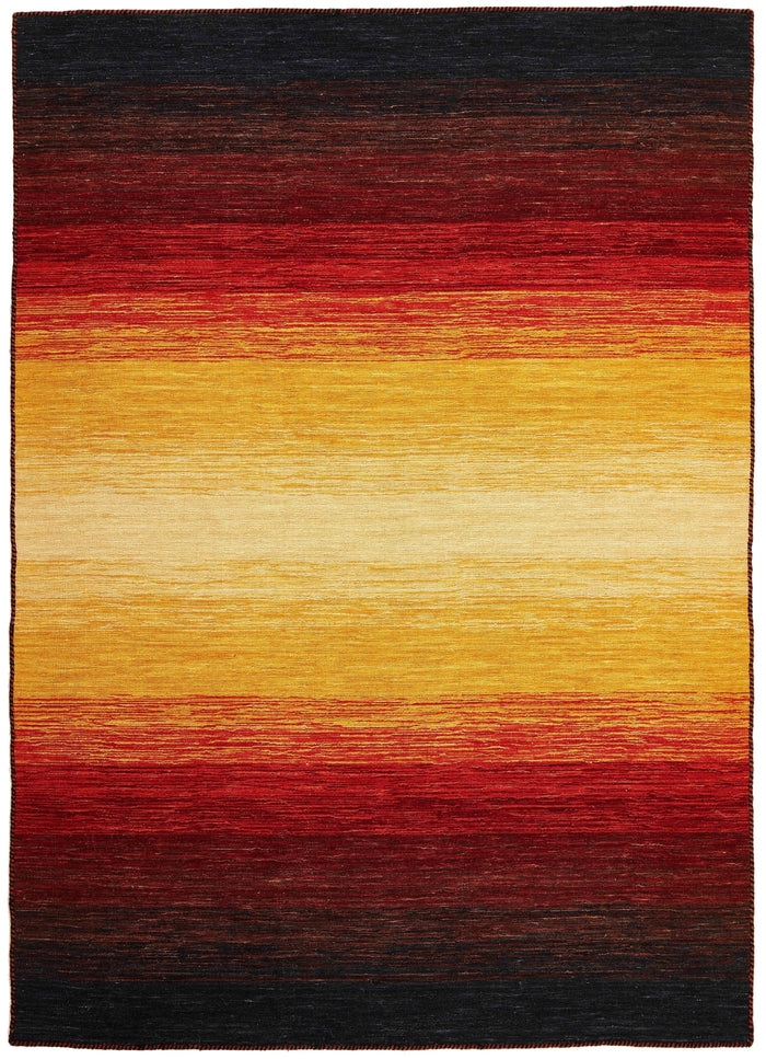 Vloerkleed MOMO Rugs Panorama Kelim Black Terra Vloerkledenwinkel